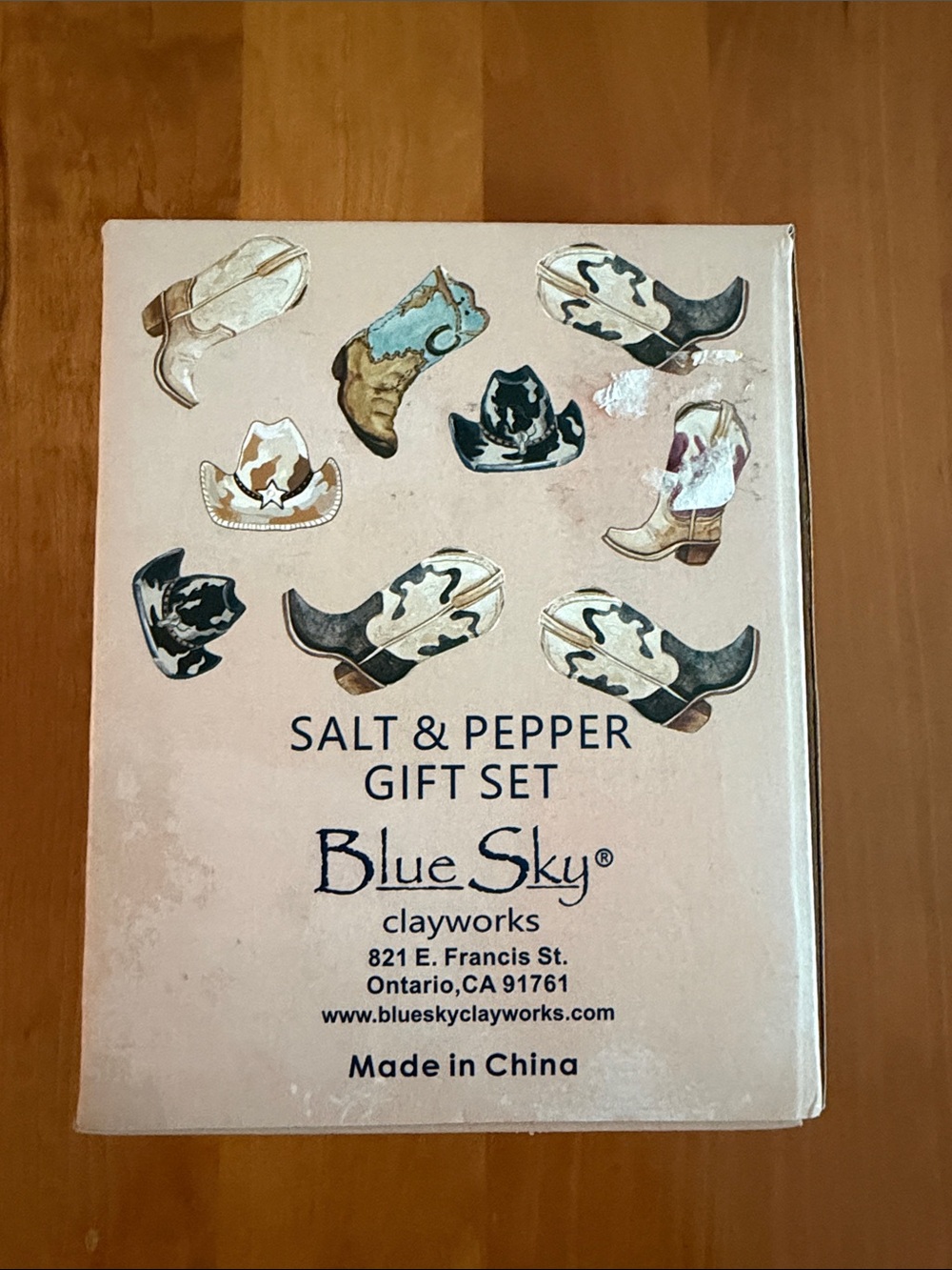 🐴 Blue Sky Clayworks Horse Boot Salt & Pepper Set • NIB - Picture 5 of 8